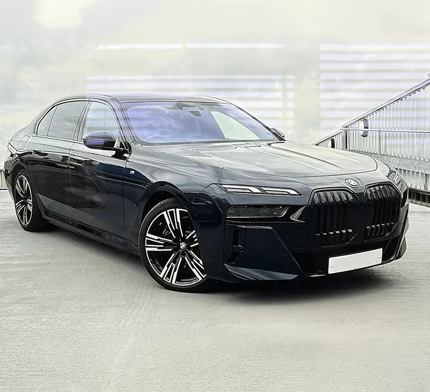 ABC Chauffeurs has been a hallmark of luxury transportation in London for over a decade. With a commitment to excellence, we have built a reputation for providing top-tier chauffeur services tailored to meet the diverse needs of our clients. Sleek black BMW luxury saloon car